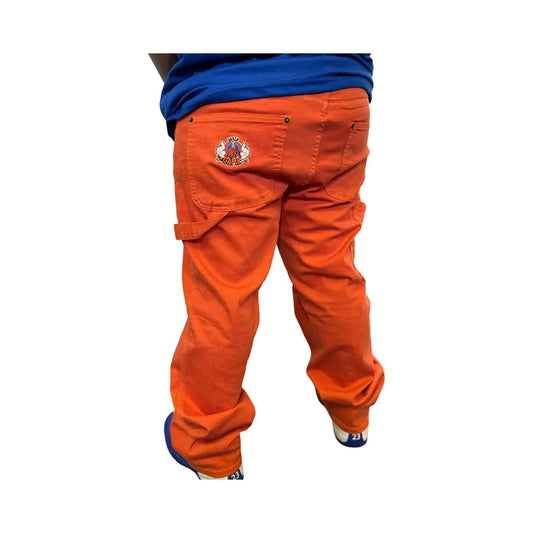Orange Relaxed Fit Carpenter Pants - It's Not a Game™