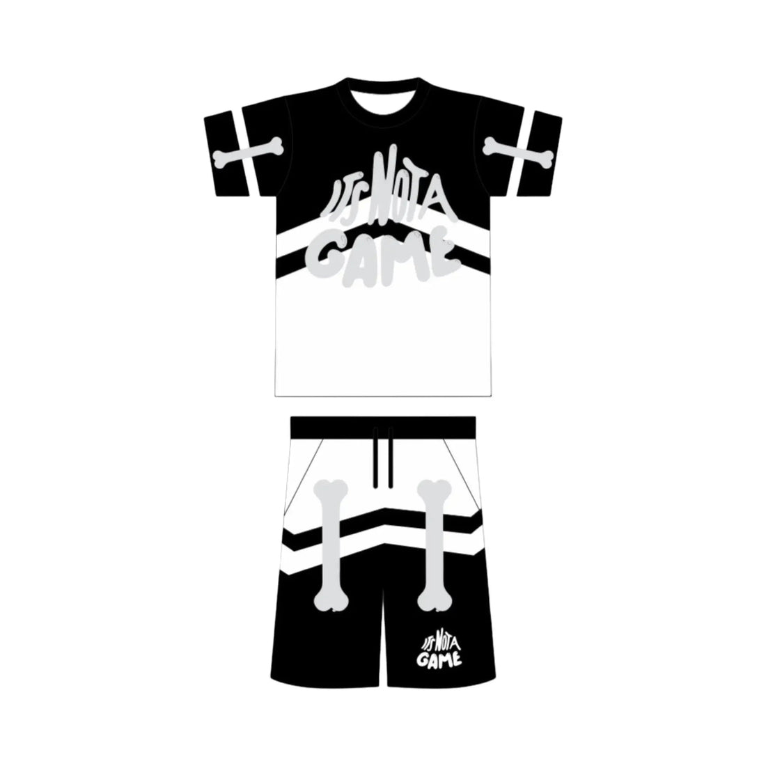 New Black & White Men's Short Sets - It's Not a Game™