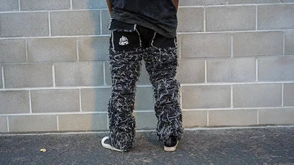 Men's Black Stacked Jeans - It's Not A Game™