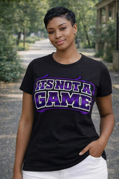Its Not A Game Purple Collegiate Tee – Womens - It's Not a Game™