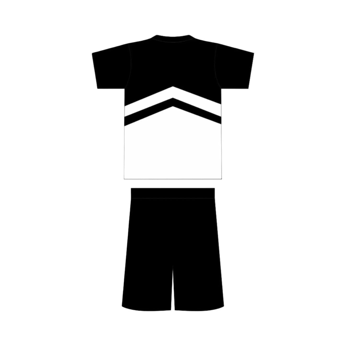 Black and  White Distressed Short Set - Men's - INAG™