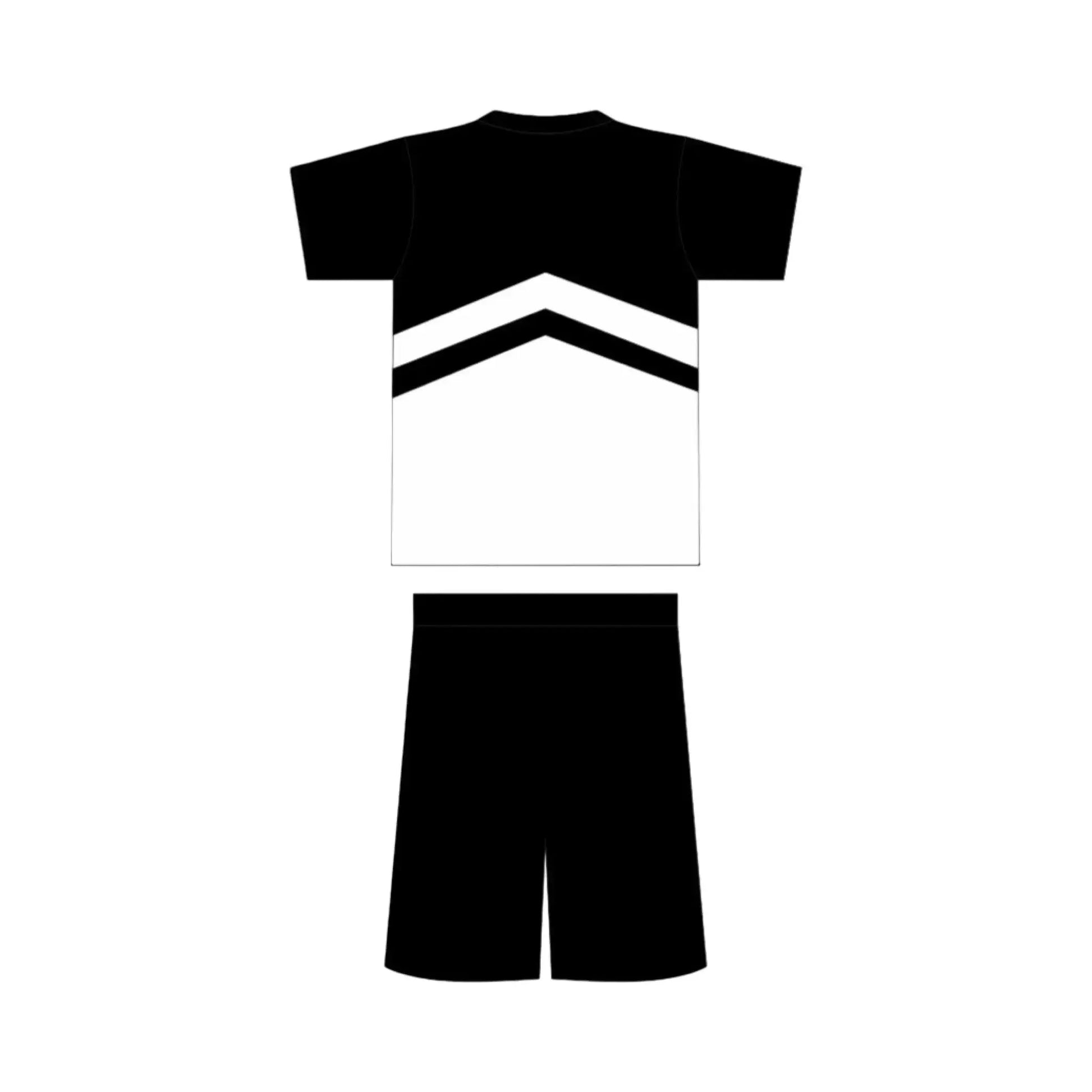 Black and  White Distressed Short Set - Men's - INAG™