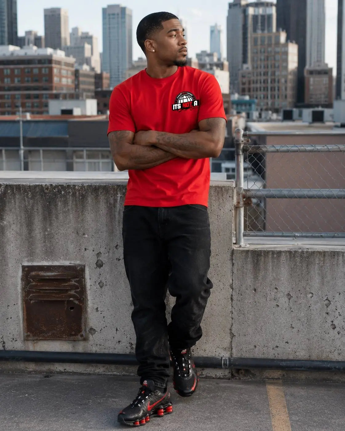 Mens Red World Class Fashion Graphic Tee - It's Not a Game™